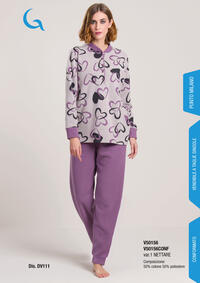 WOMEN'S SHAPED PYJAMAS M/L V50156 Tellini S.r.l. Wholesale Clothing